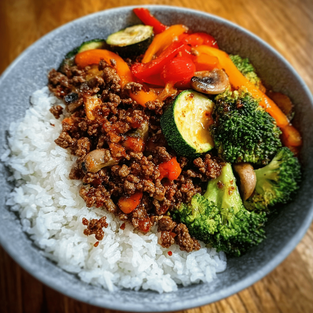 Spicy Ground Beef Stir