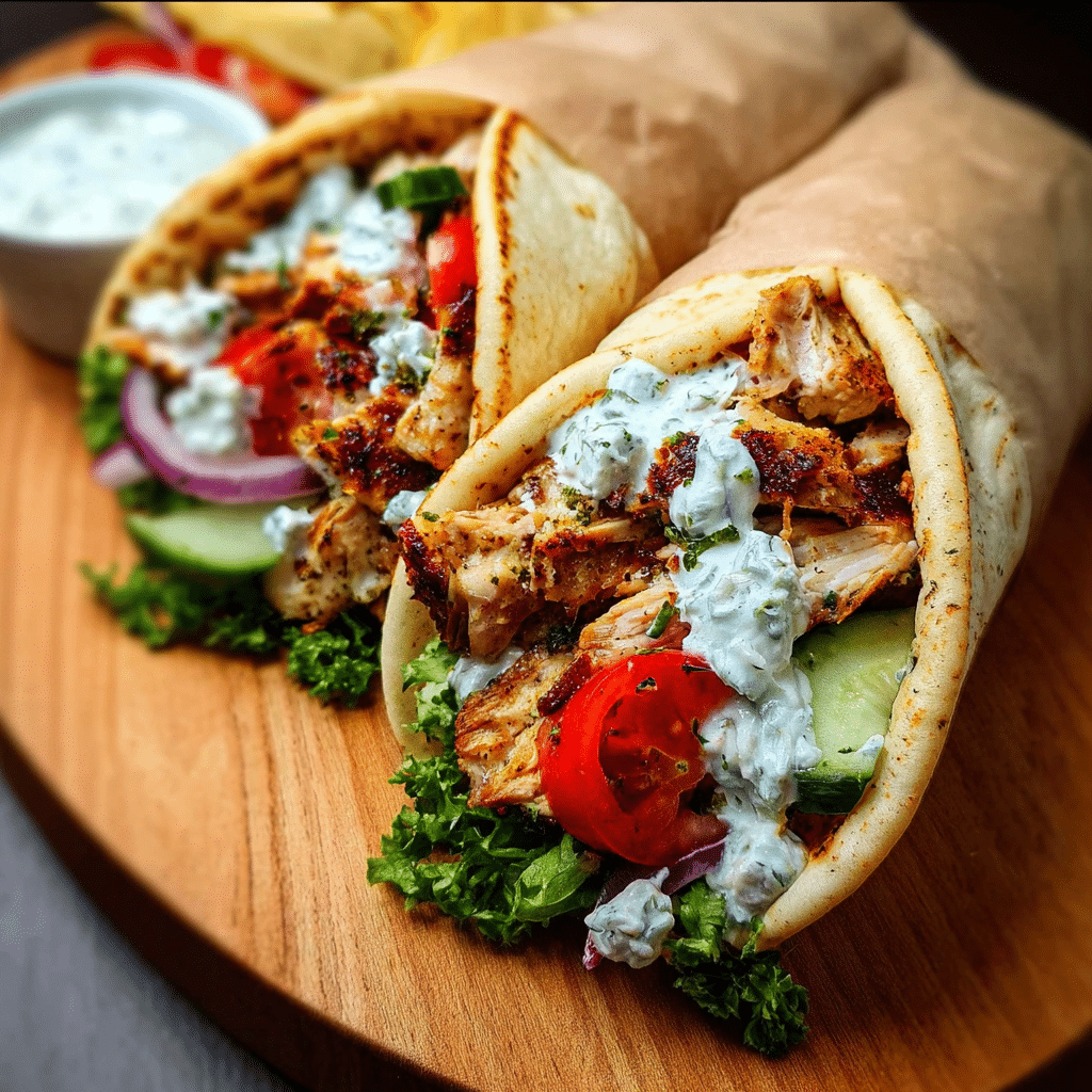 Mediterranean Chicken Gyros
