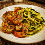 Garlic Shrimp and Zucchini Noodles