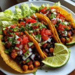 Easy Chickpea Black Bean Tacos Recipe