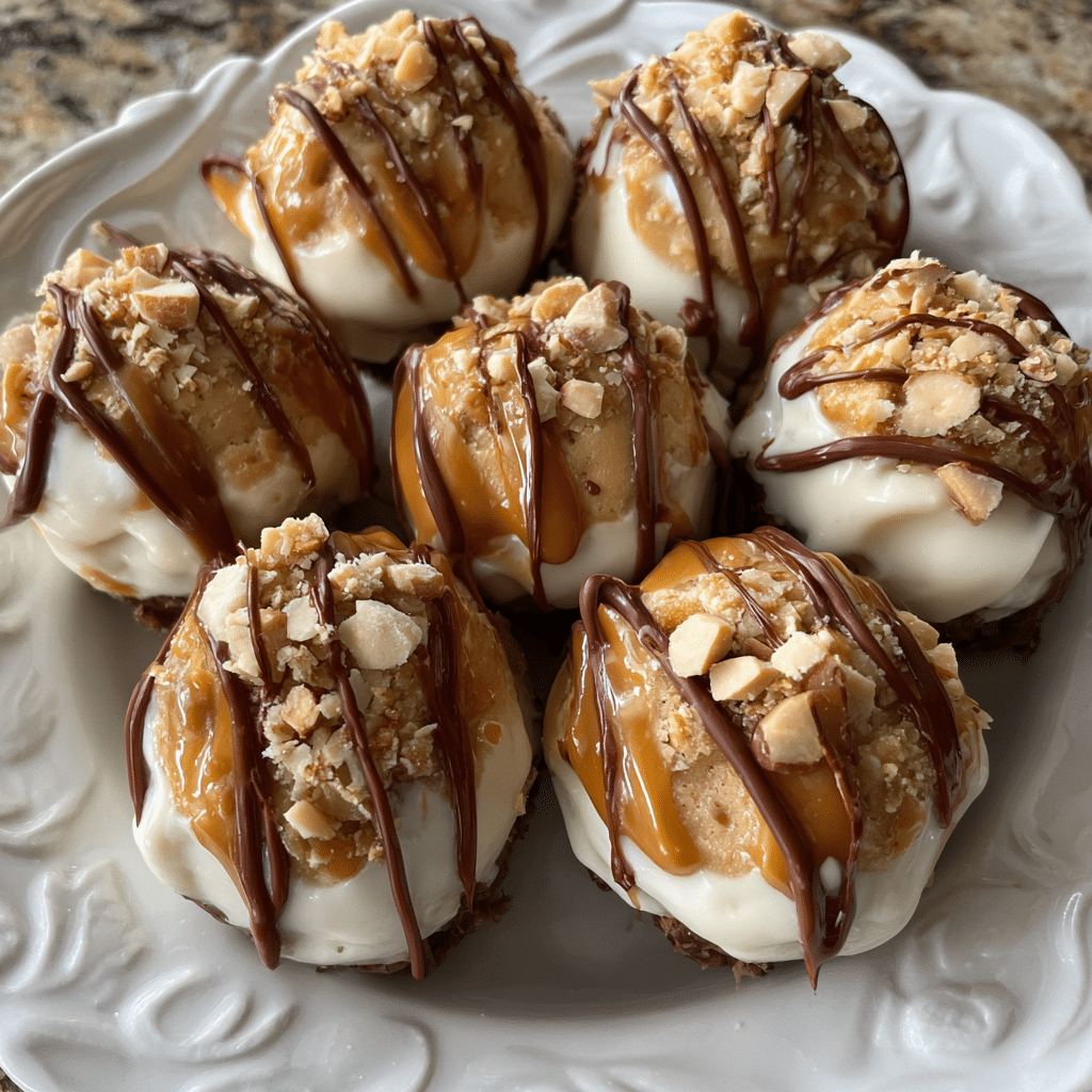 Frozen Greek Yogurt Peanut Butter Bites