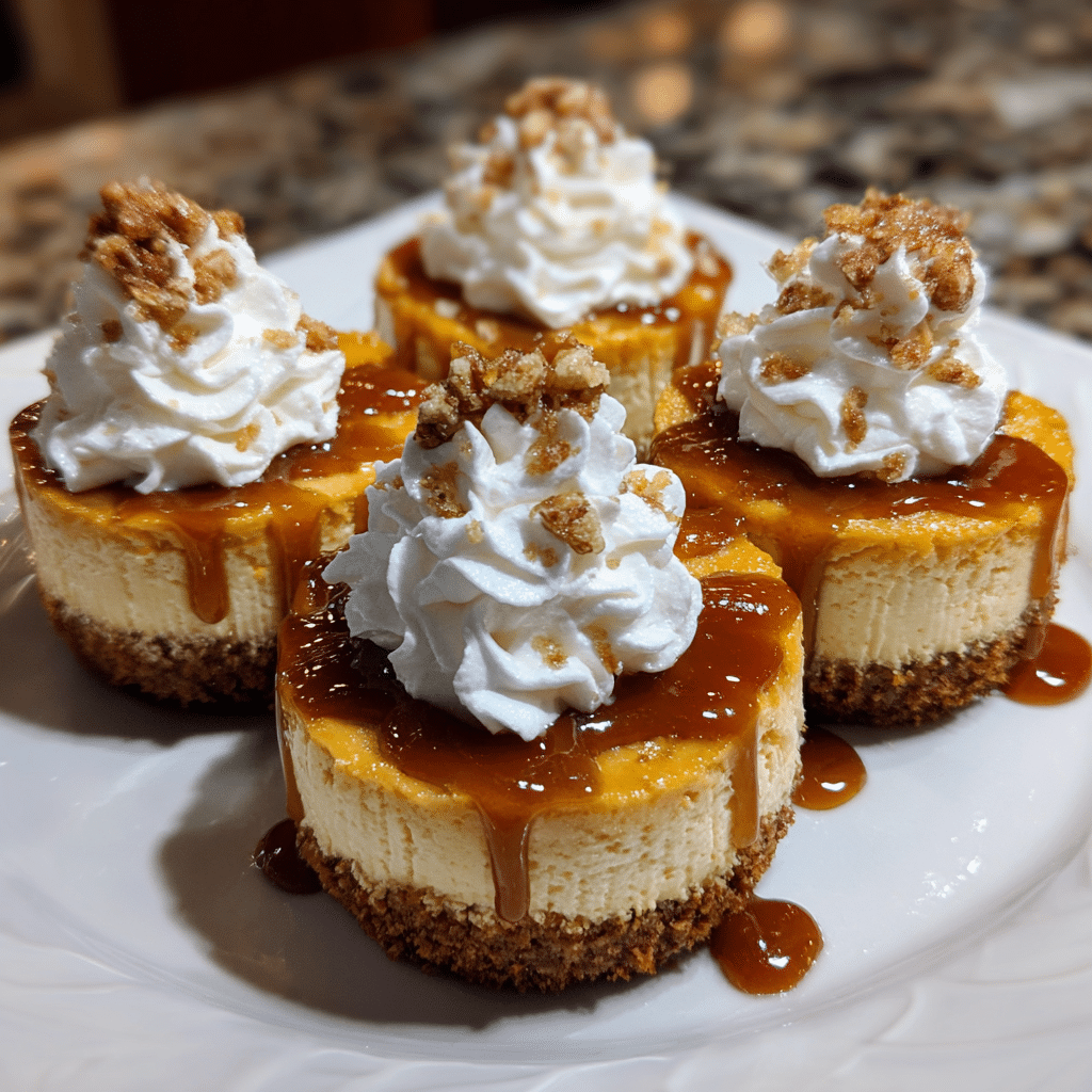 Mini Pumpkin Cheesecakes
