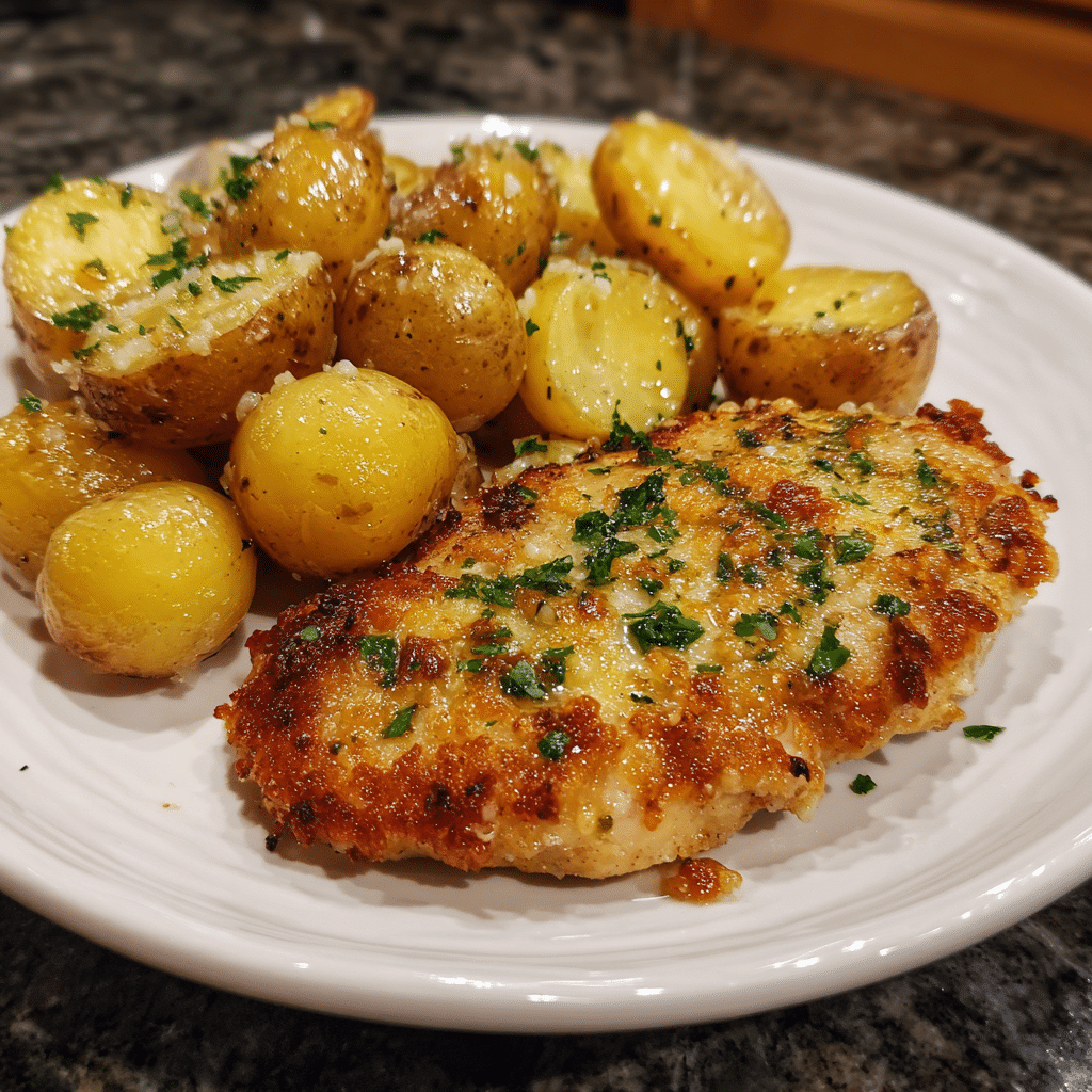 Garlic Parmesan Chicken and Potatoes