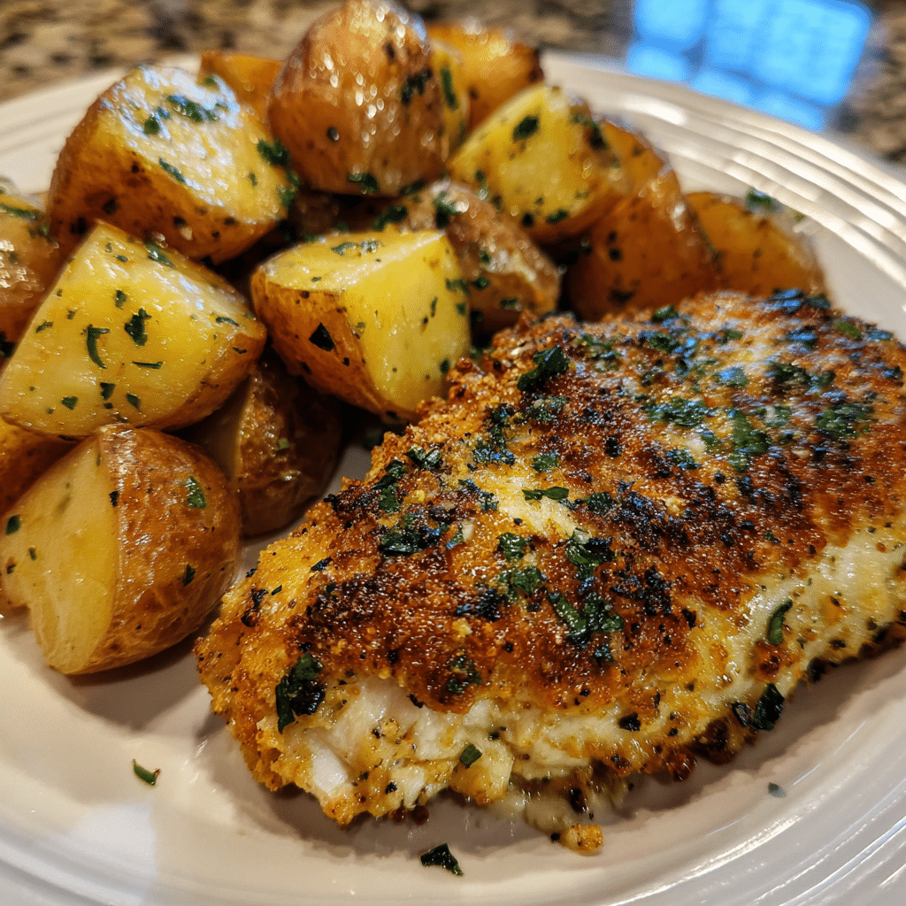 Parmesan Chicken and Potatoes