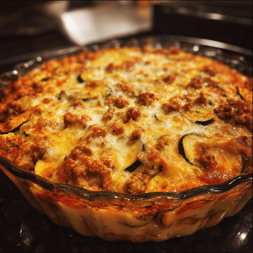 Ground Turkey Zucchini Casserole
