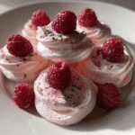 Raspberry Meringue Cookies