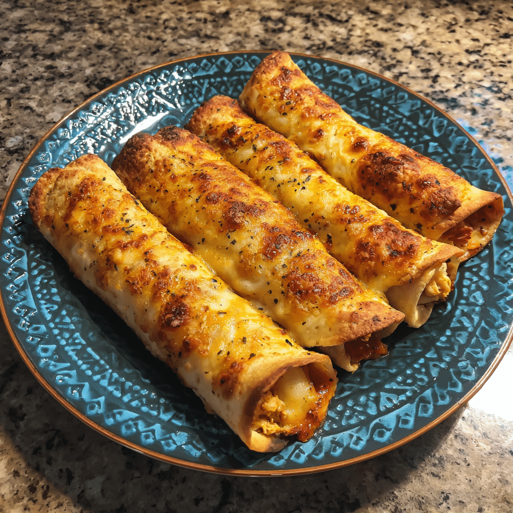 crispy chicken taquitos