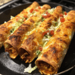 crispy chicken taquitos