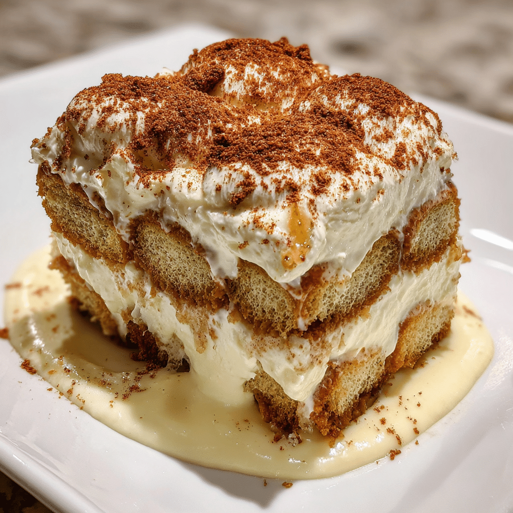 Cozy Gingerbread Eggnog Tiramisu