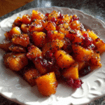 Cranberry-Glazed Roasted Butternut