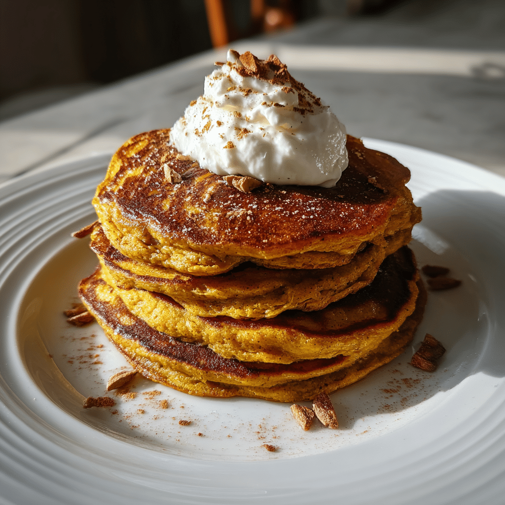 Fluffy Pumpkin Pancakes for Cozy