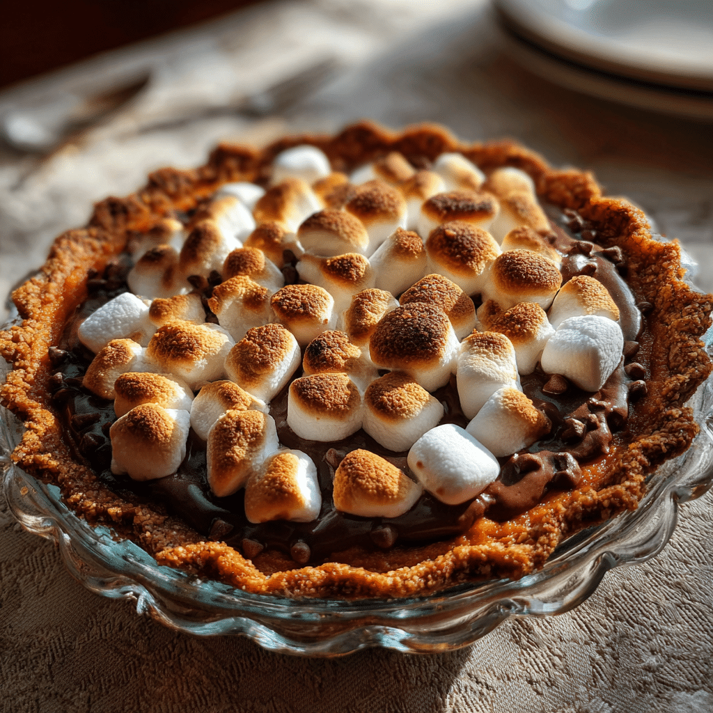 Sweet Potato Pie with Chocolate