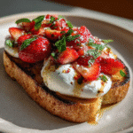 Strawberry Burrata Toas