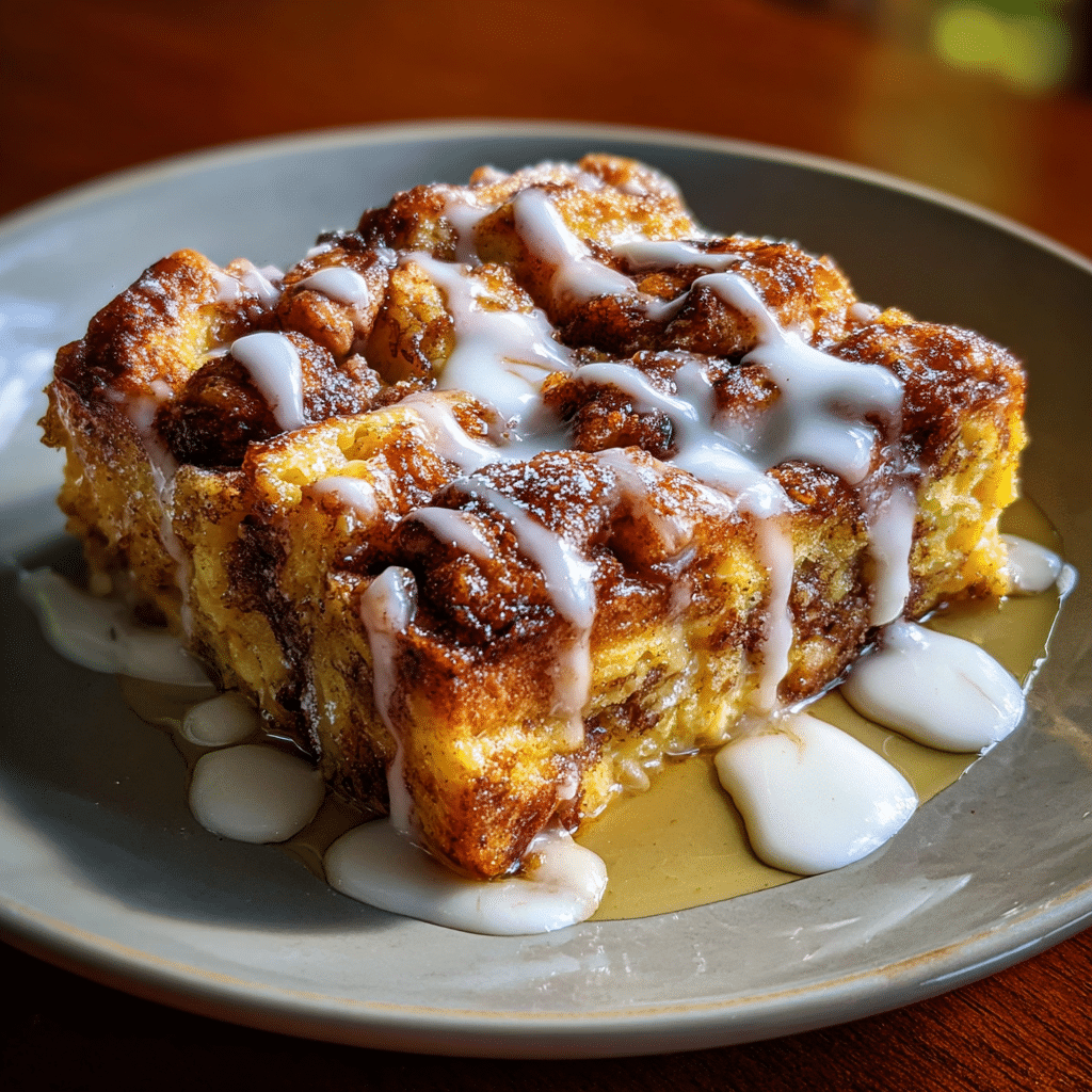Cinnamon Roll French Toast Casserole