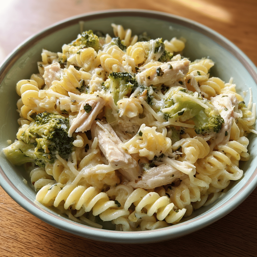 Creamy Rotisserie Chicken Broccoli Pasta