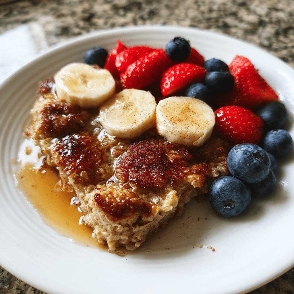 Cinnamon Baked Oatmeal Breakfast