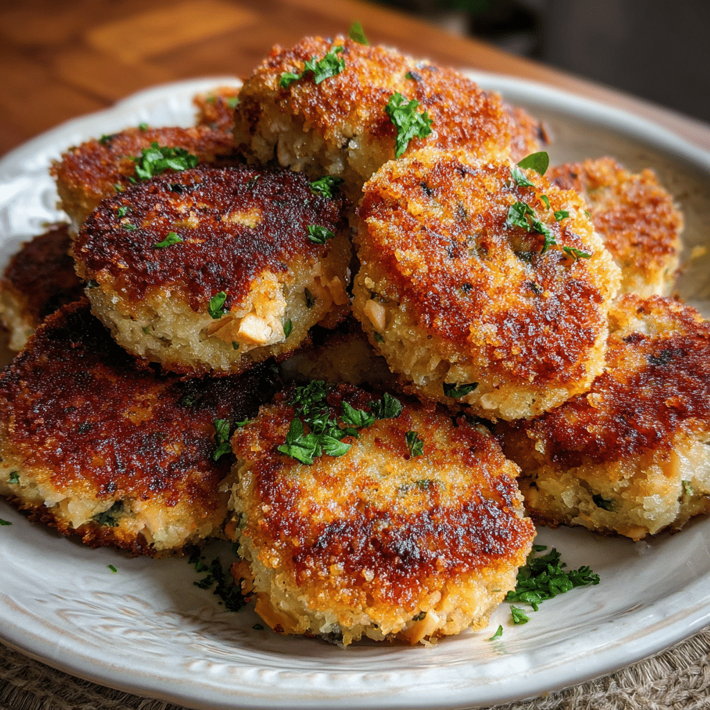 Crispy Golden Salmon Croquettes