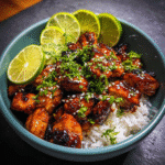 Sweet Tangy Honey Lime Chicken Bowls