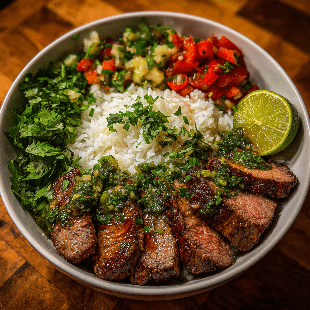 CILANTRO LIME STEAK BOWLS