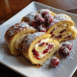 Christmas cranberry roll ups
