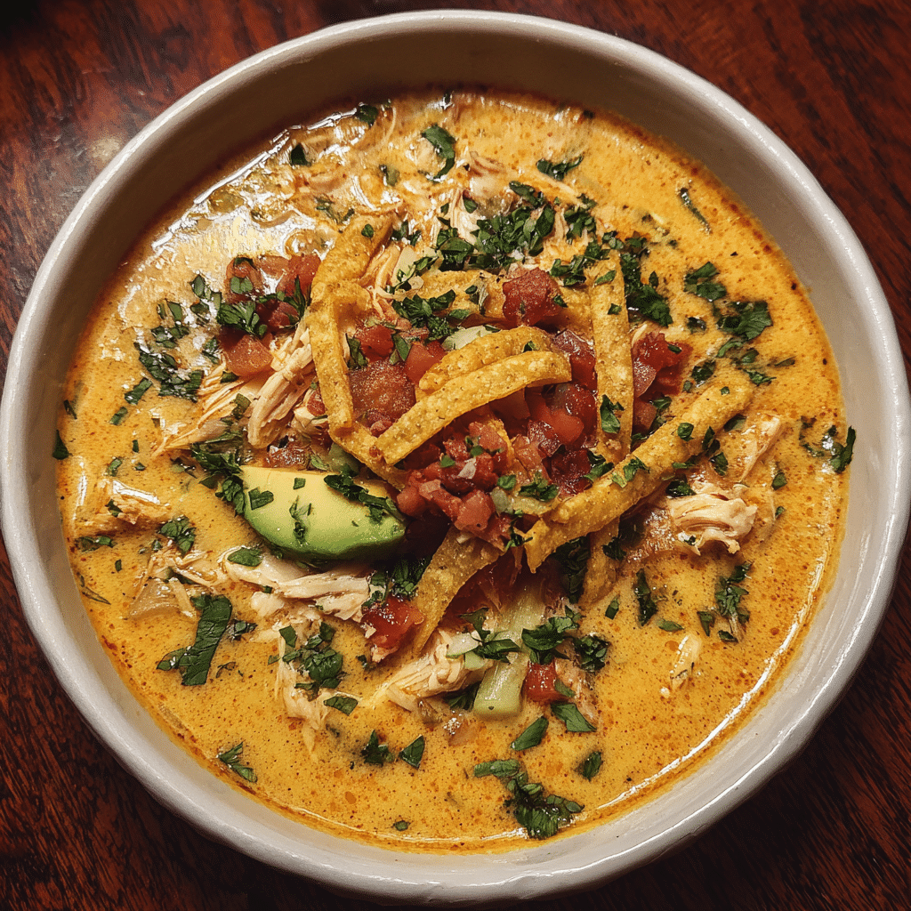 Creamy Chicken Tortilla Soup