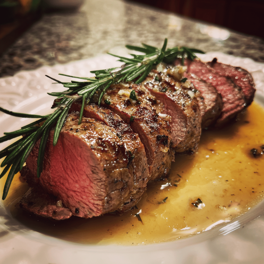 Garlic Rosemary Beef Tenderloin