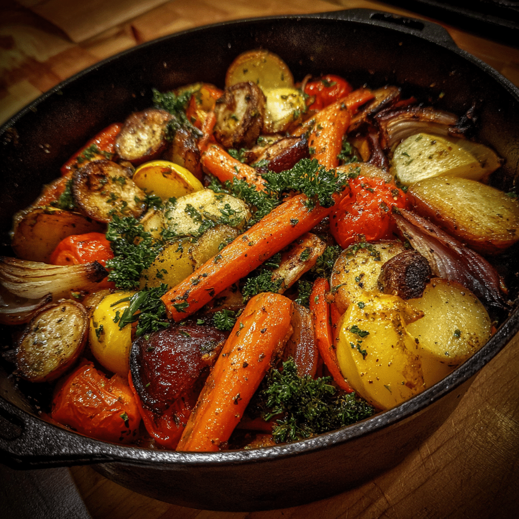 Homemade Roasted Vegetables In Dutch Oven Recipe