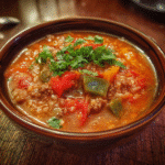 Slow Cooker Stuffed Pepper Soup