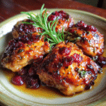 Sweet and Savory Cranberry Glazed Chicken