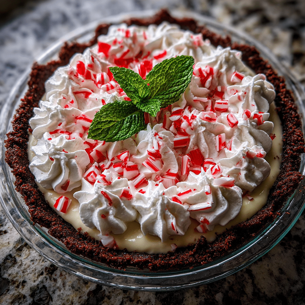Christmas Peppermint Pie