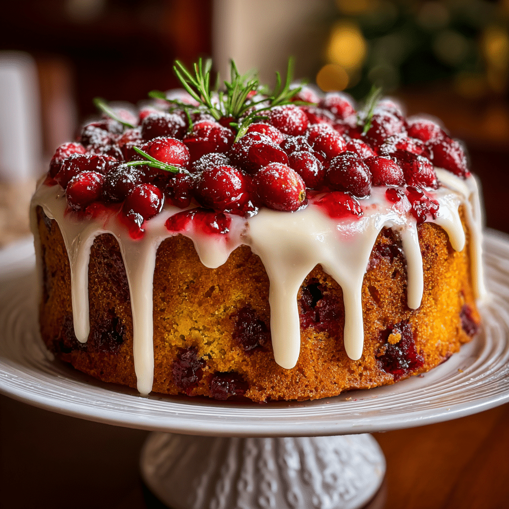 Cranberry Christmas Cake