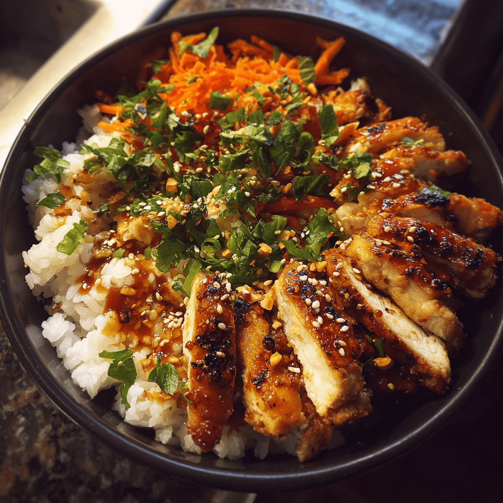 The BEST Bang Bang Chicken Bowl