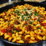 spicy sausage cavatappi pasta