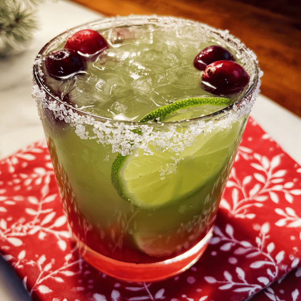 Mistletoe Margarita Holiday Drink
