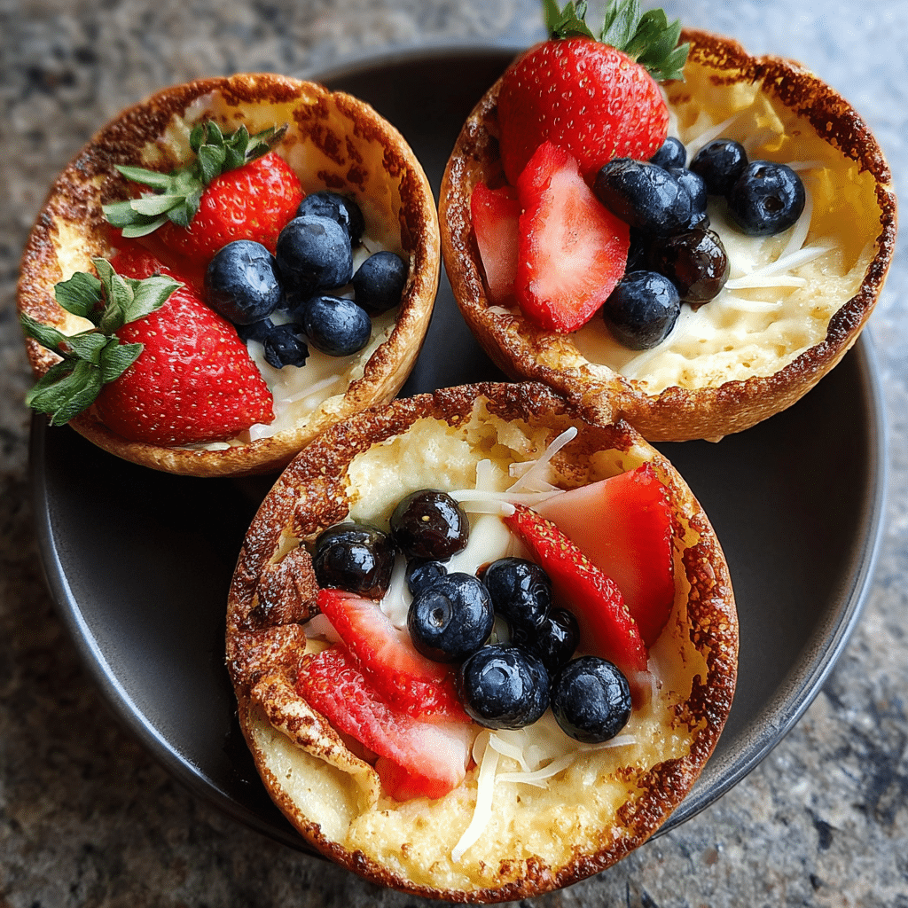 Baked Protein Pancake Bowls
