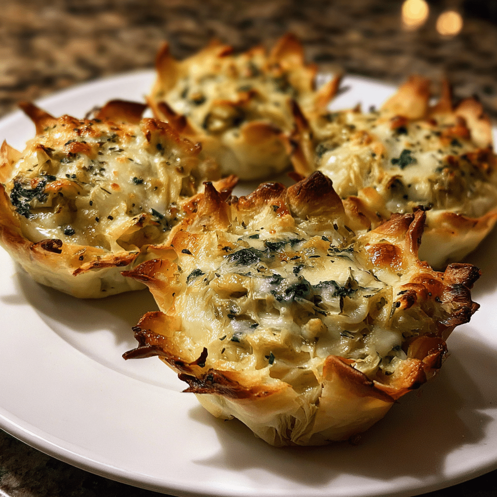 Spinach and Artichoke Dip Cups