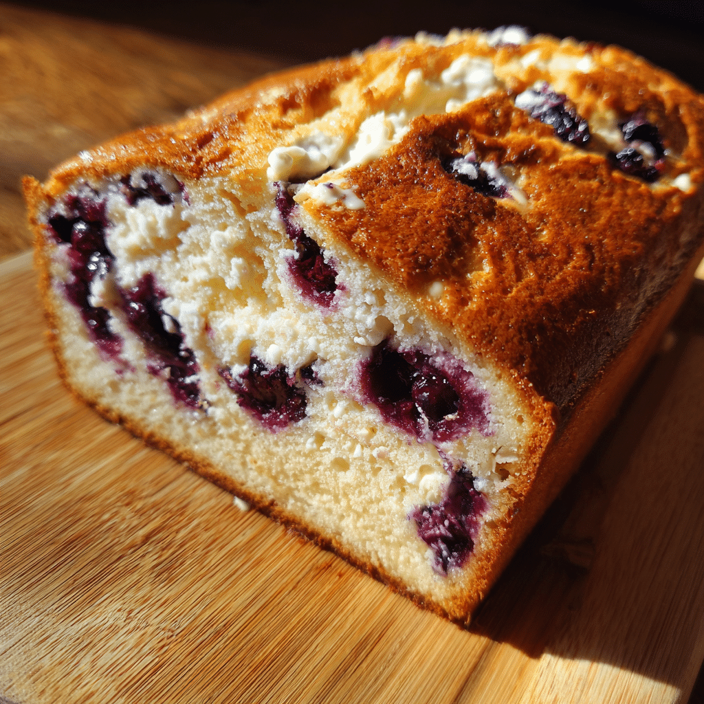 BLUEBERRY CREAM CHEESE BREAD