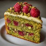 Pistachio Raspberry Cake