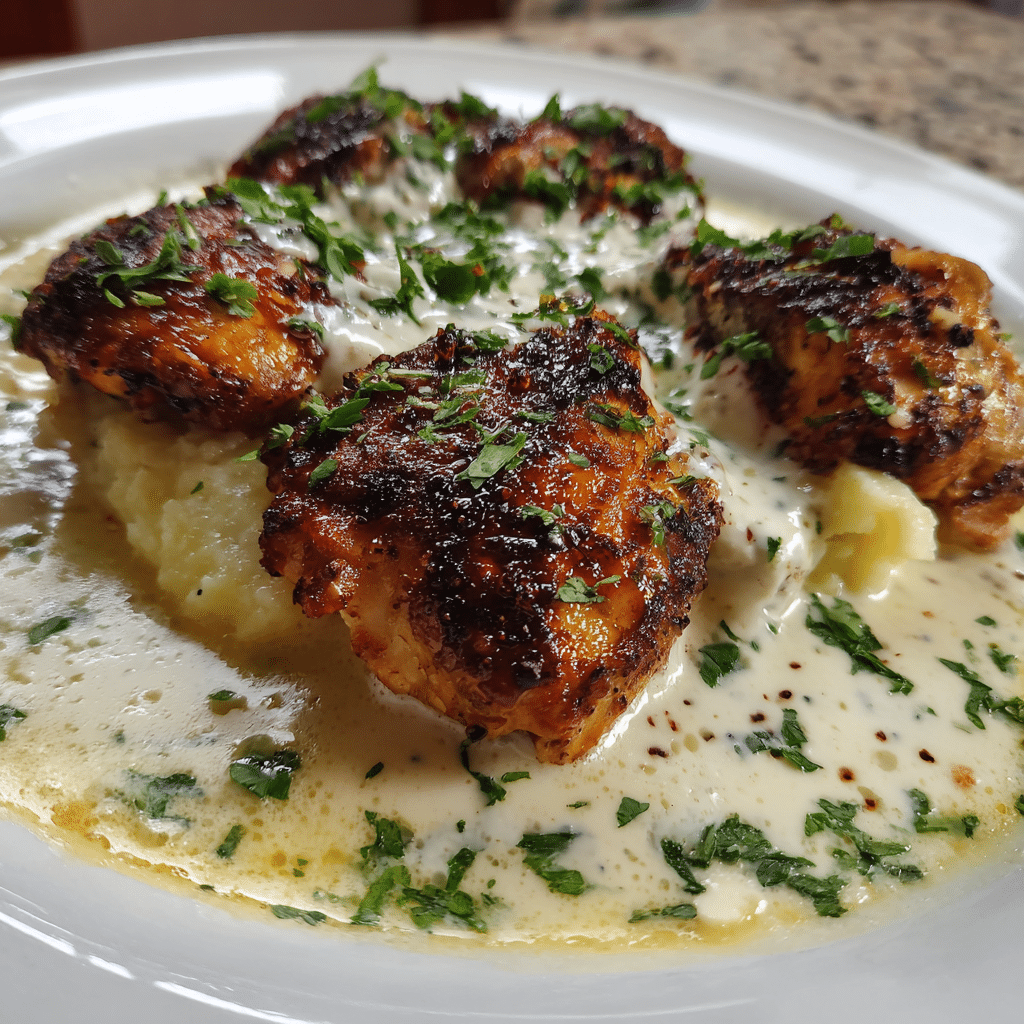 Turkish Chicken with Creamy White Sauce