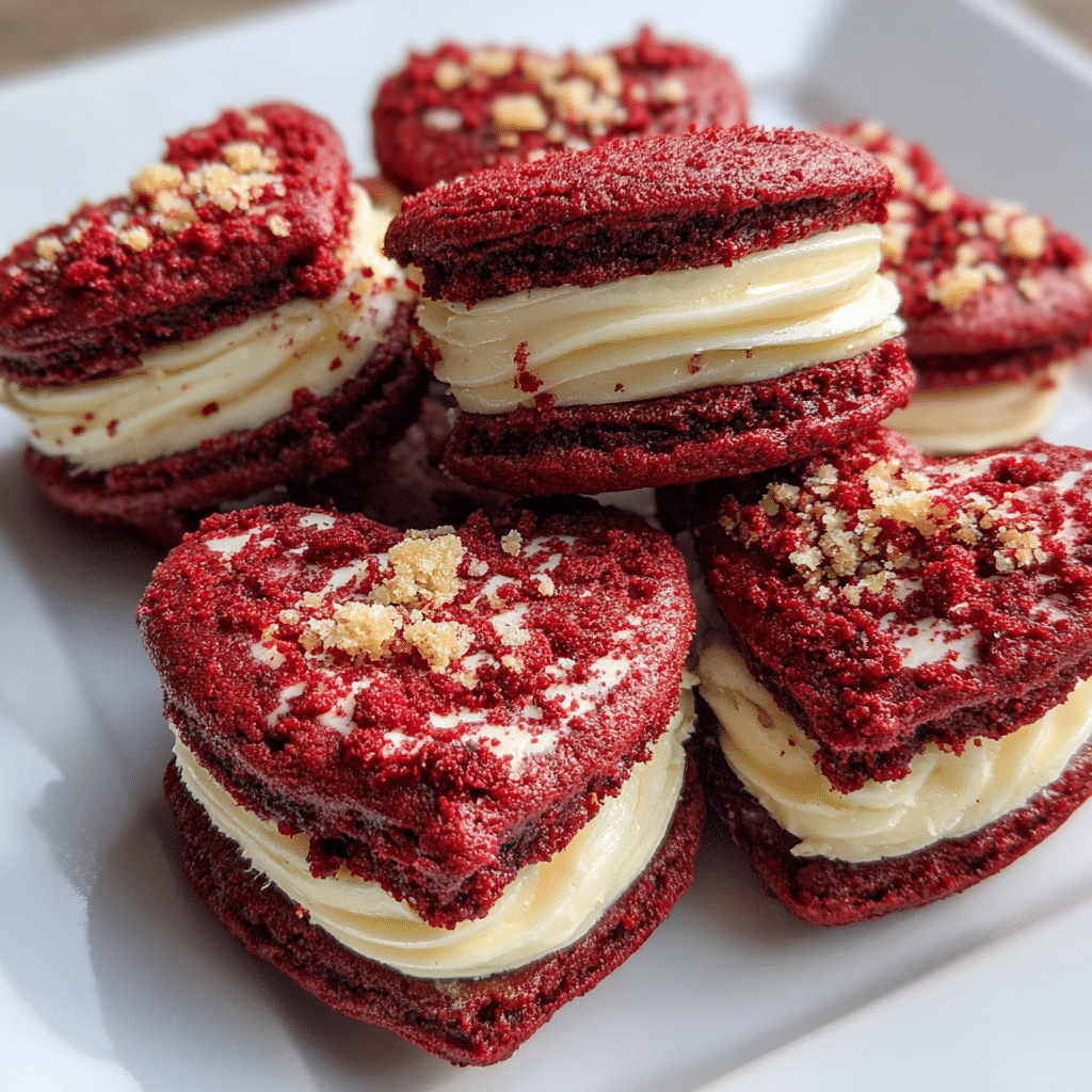 Chocolate Filled Red Velvet Cookies
