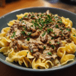 Ground Beef Stroganoff