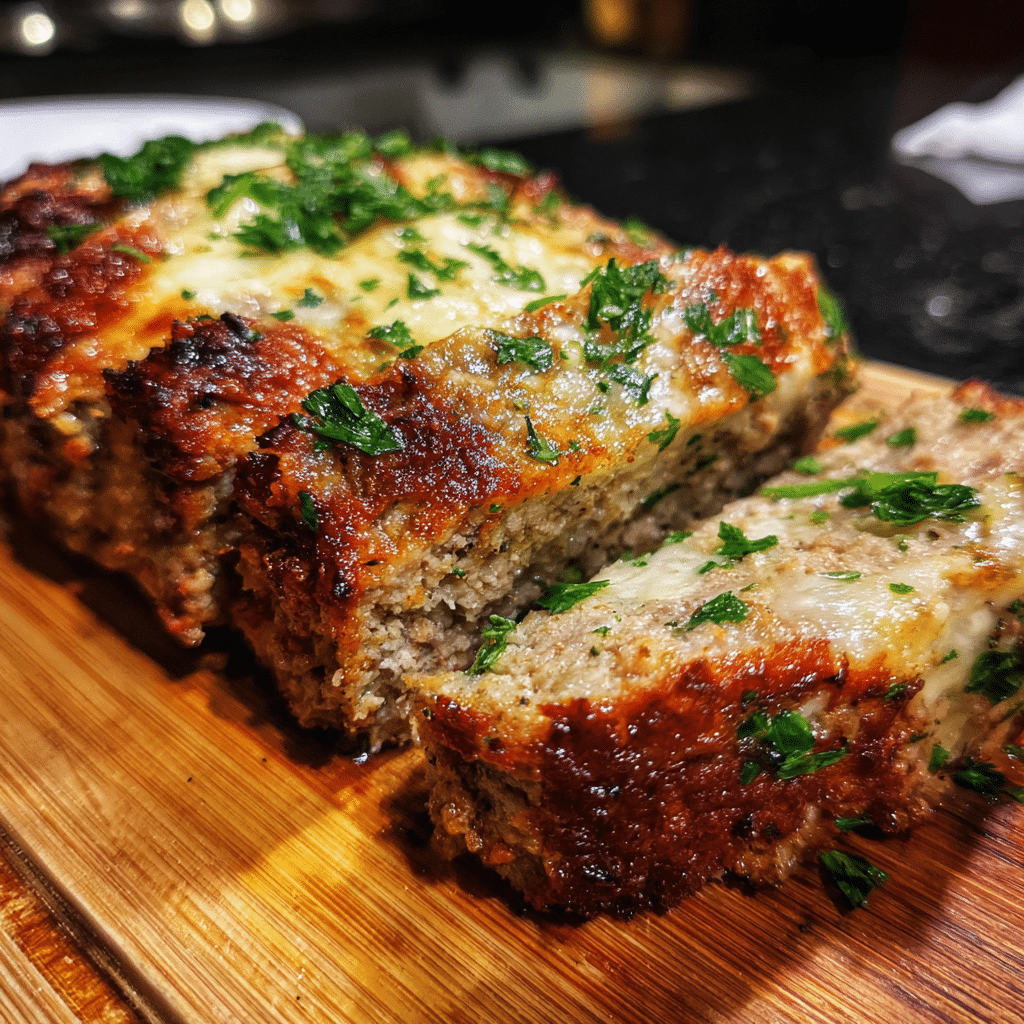 Mouthwatering Garlic Parmesan Meatloaf