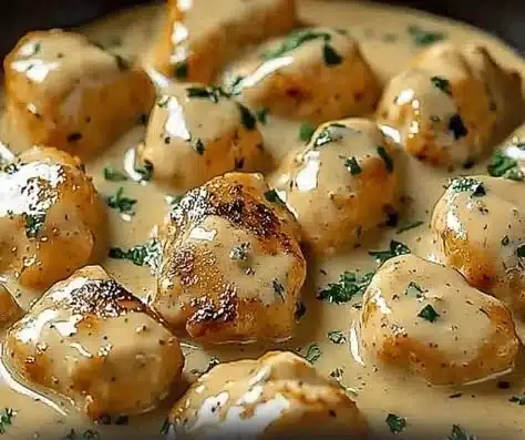 Delicious Texas Roadhouse Butter Chicken Skillet served in a pan