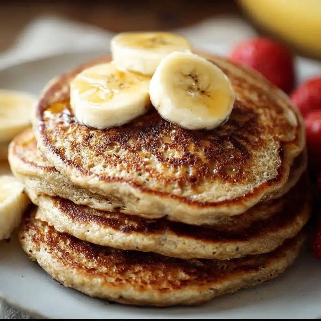 3 Ingredient Banana Oatmeal Pancakes