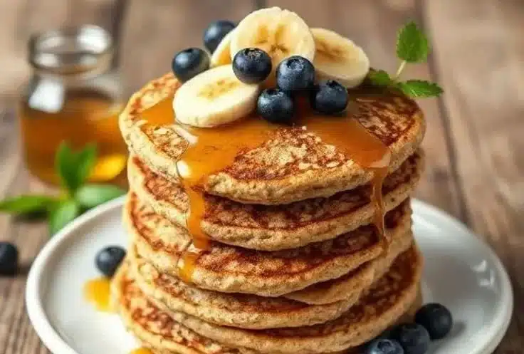 3-Ingredient Banana Oatmeal Pancakes