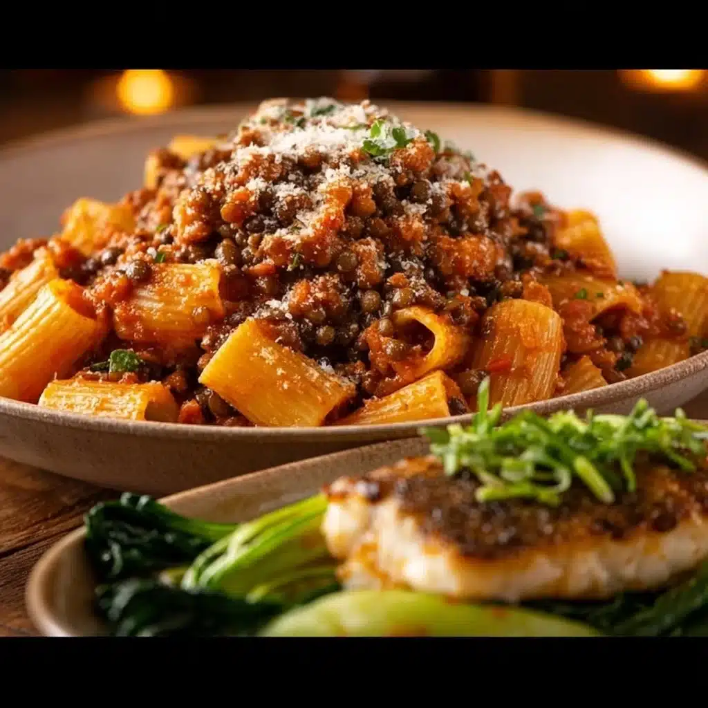A colorful plate of anti-inflammatory dinner ingredients including vegetables and herbs.