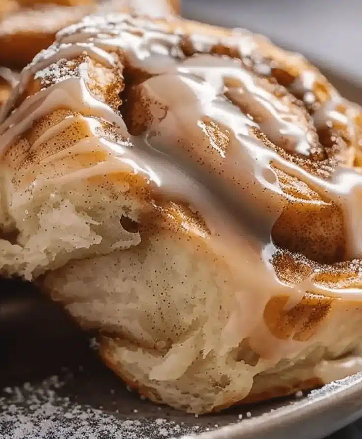 Apple Cinnamon Rolls with Cream Cheese Icing