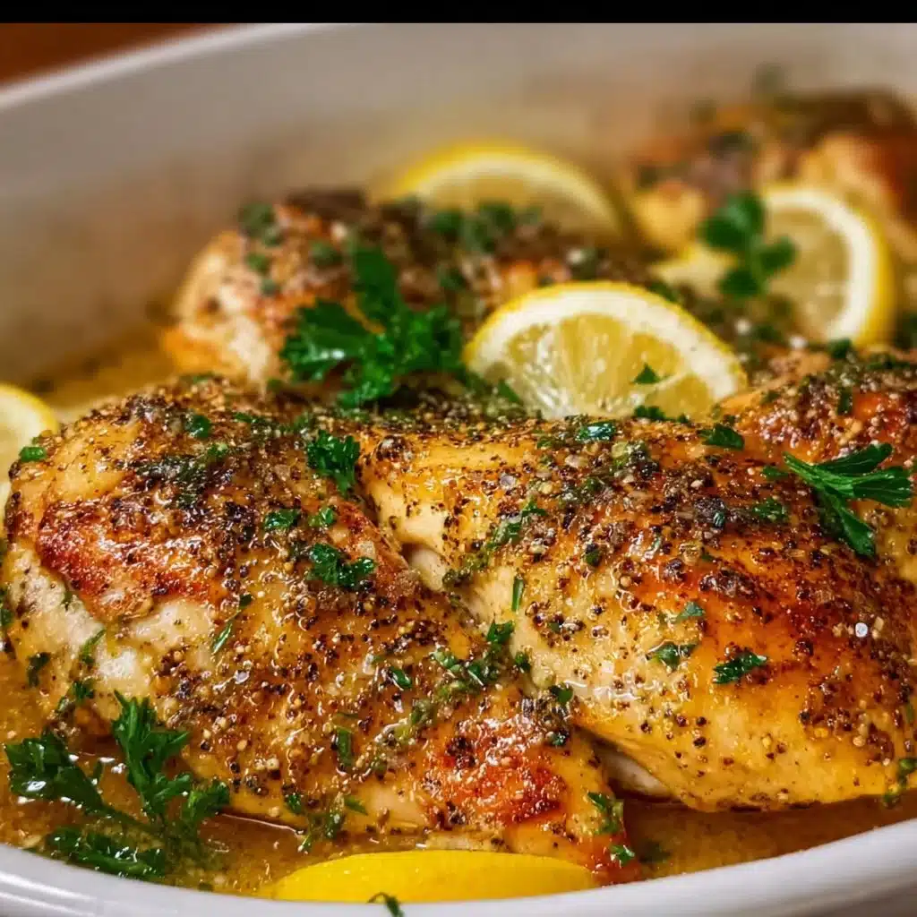 Baked Garlic Lemon Pepper Chicken