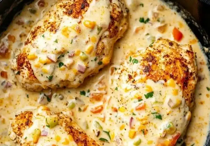 Baked Queso Chicken
