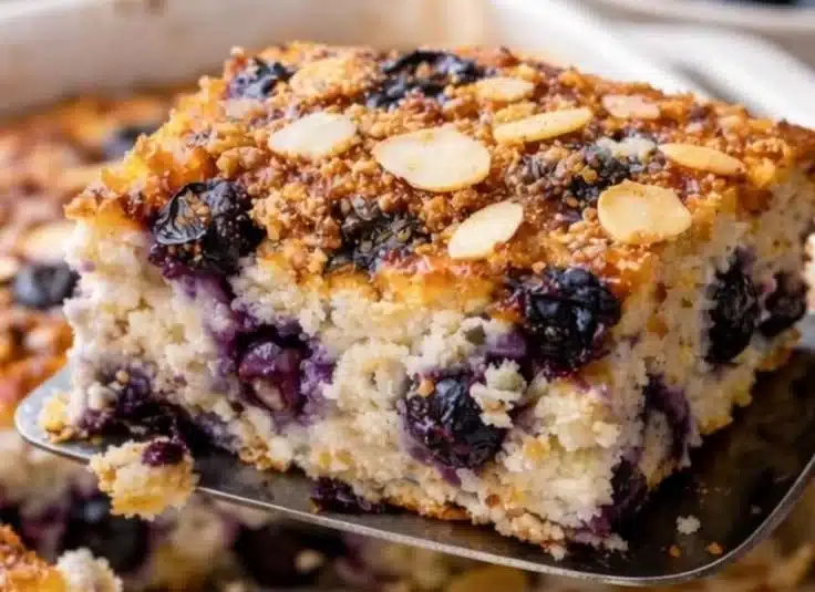 Blueberry Cottage Cheese Breakfast Bake (High Protein + Keto Option)